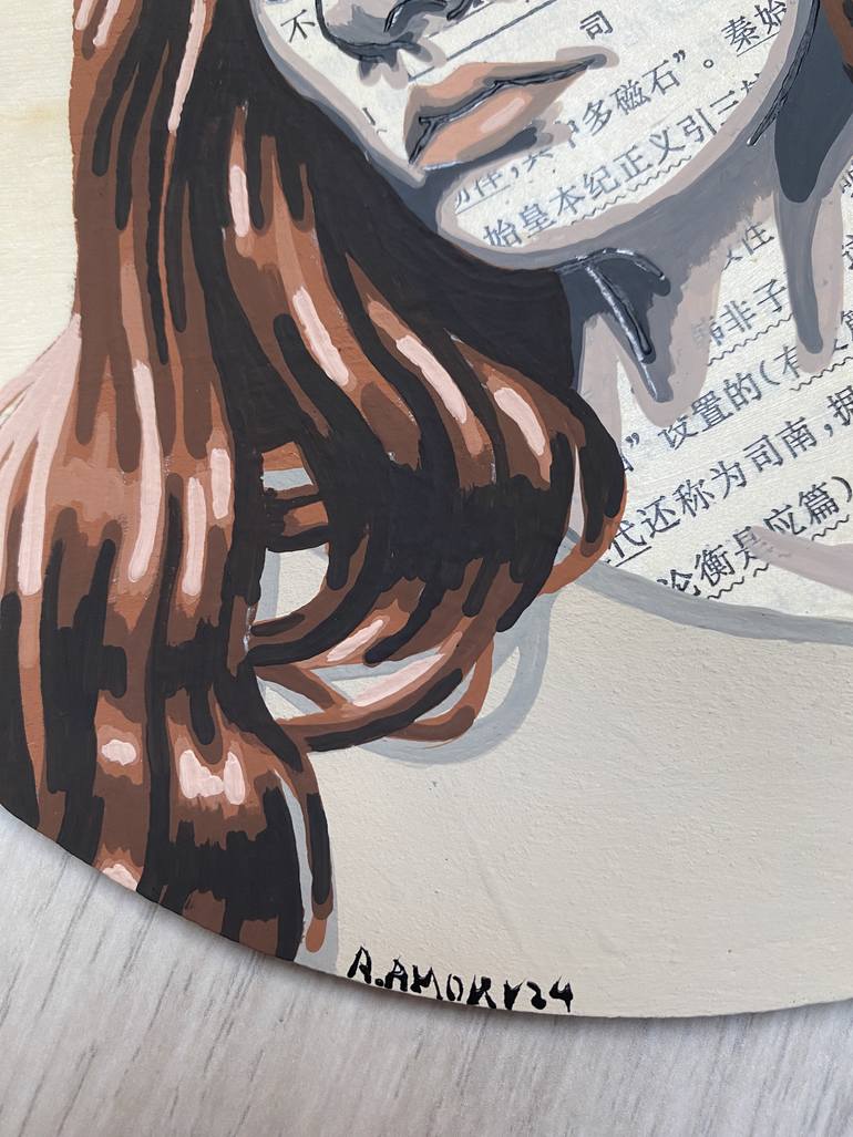 Original Figurative Women Mixed Media by Annabelle Amory