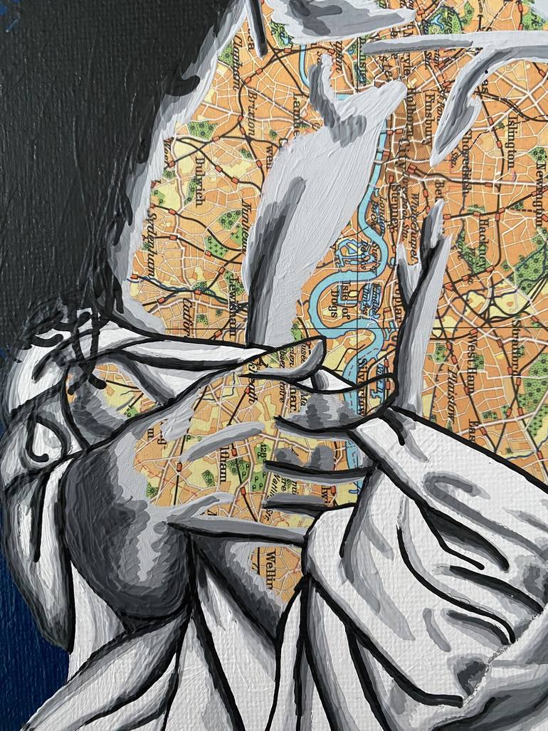 Original Portraiture Women Mixed Media by Annabelle Amory