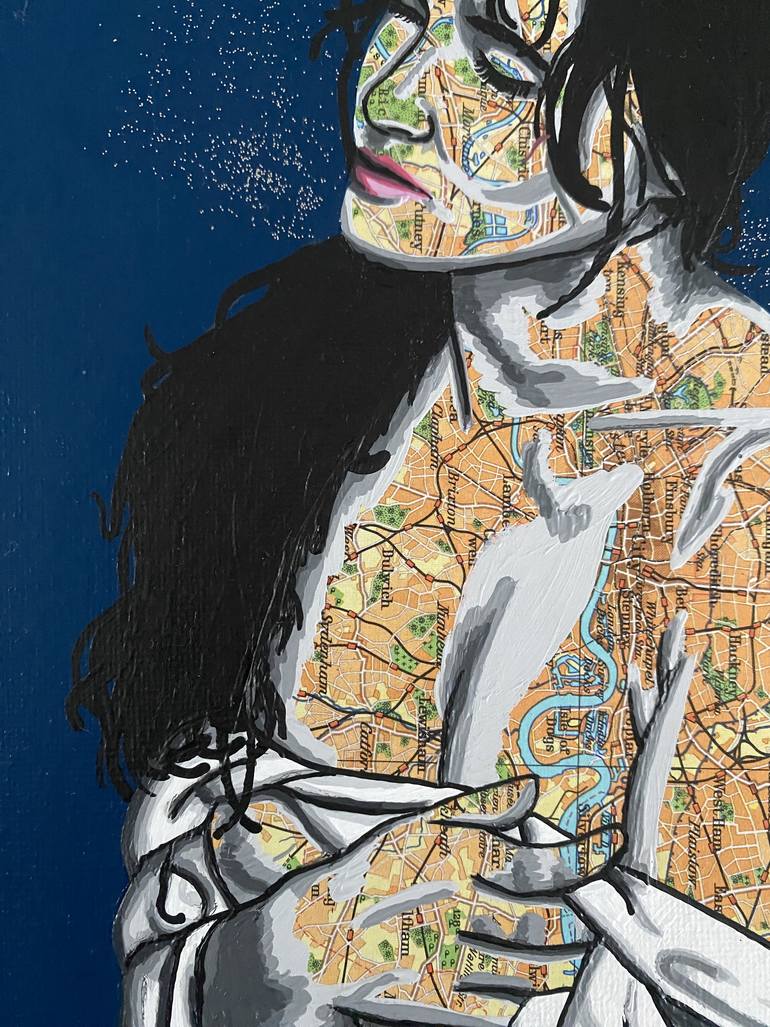 Original Portraiture Women Mixed Media by Annabelle Amory