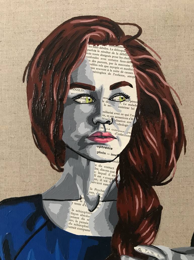 Original Pop Art Women Mixed Media by Annabelle Amory