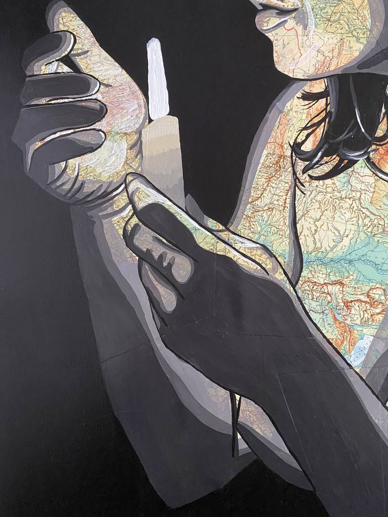 Original Figurative Women Mixed Media by Annabelle Amory