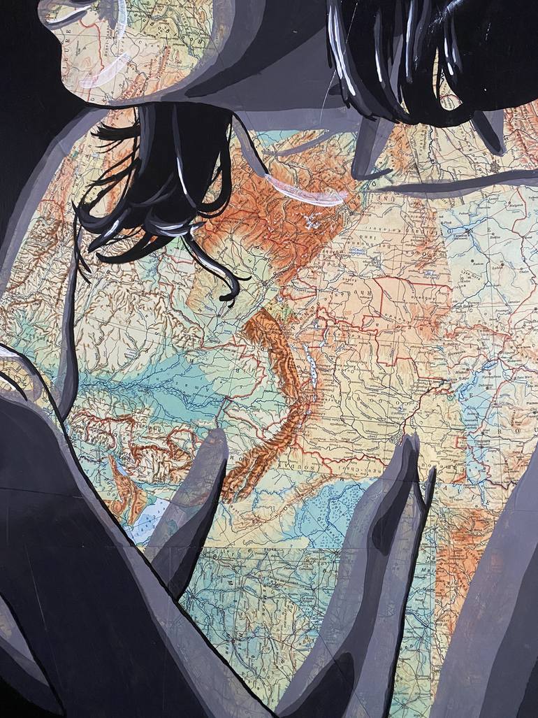 Original Figurative Women Mixed Media by Annabelle Amory