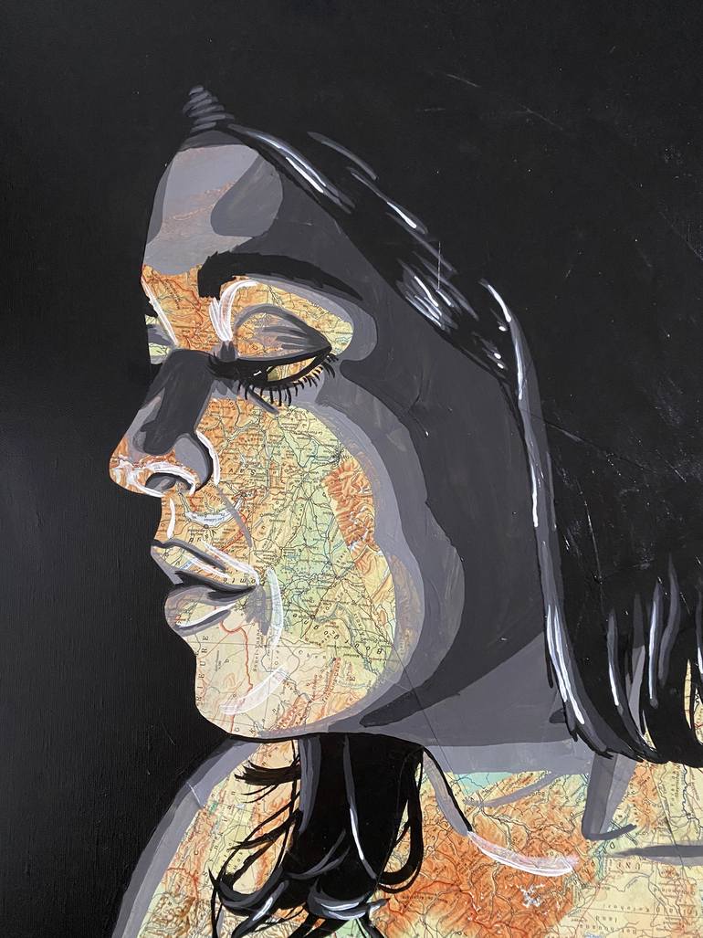 Original Figurative Women Mixed Media by Annabelle Amory