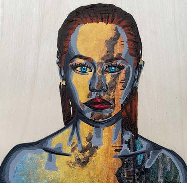 Original Pop Art Women Mixed Media by Annabelle Amory