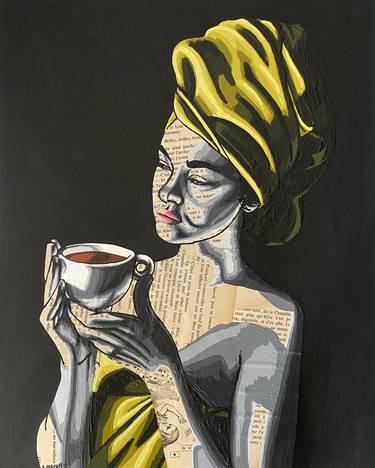 Original Pop Art Women Mixed Media by Annabelle Amory