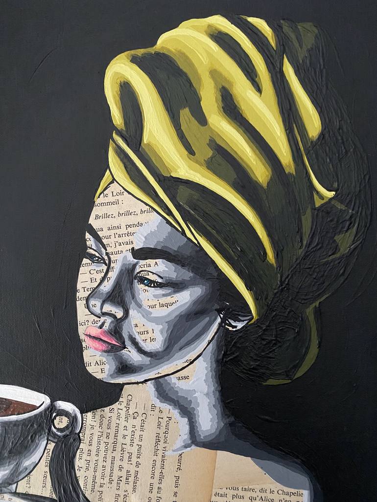 Original Pop Art Women Mixed Media by Annabelle Amory