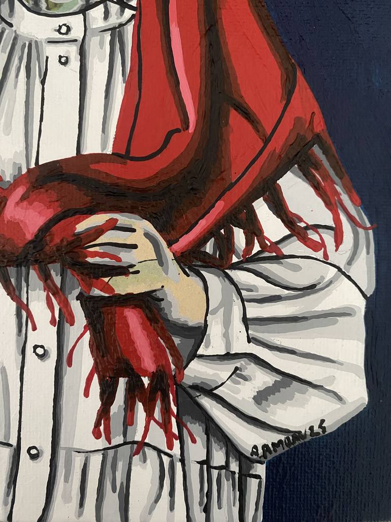 Original Portraiture Women Mixed Media by Annabelle Amory
