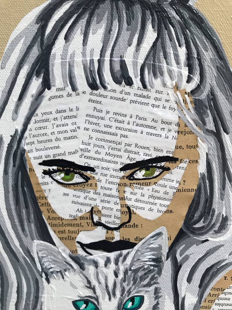 Original Figurative People Collage by Annabelle Amory