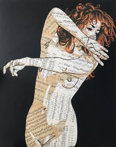 Original Figurative Women Mixed Media by Annabelle Amory
