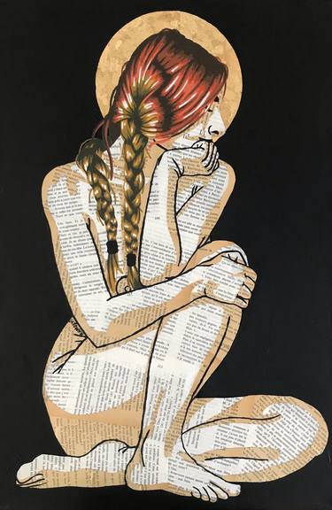 Original Figurative Religion Mixed Media by Annabelle Amory
