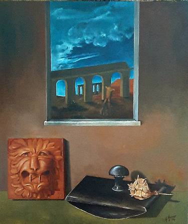 Original Classicism Fantasy Painting by Giovanni Primo Greco