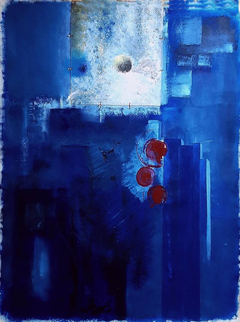 Original Conceptual Abstract Painting by Giovanni Primo Greco