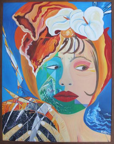 Print of Abstract Expressionism Portrait Paintings by Karla Lazo