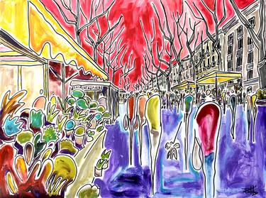 Original Expressionism Cities Paintings by Patricia Kluwe Derderian