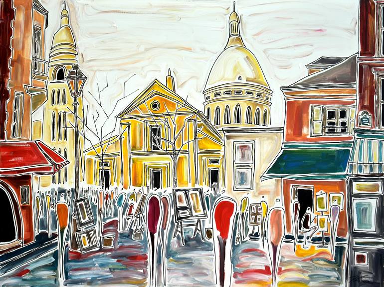 Place Du Tertre Painting By Patricia Kluwe Derderian Saatchi Art