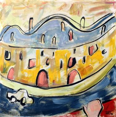 Original Expressionism Cities Paintings by Patricia Kluwe Derderian