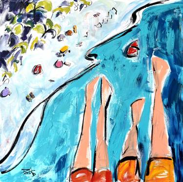 Original Expressionism Beach Paintings by Patricia Kluwe Derderian