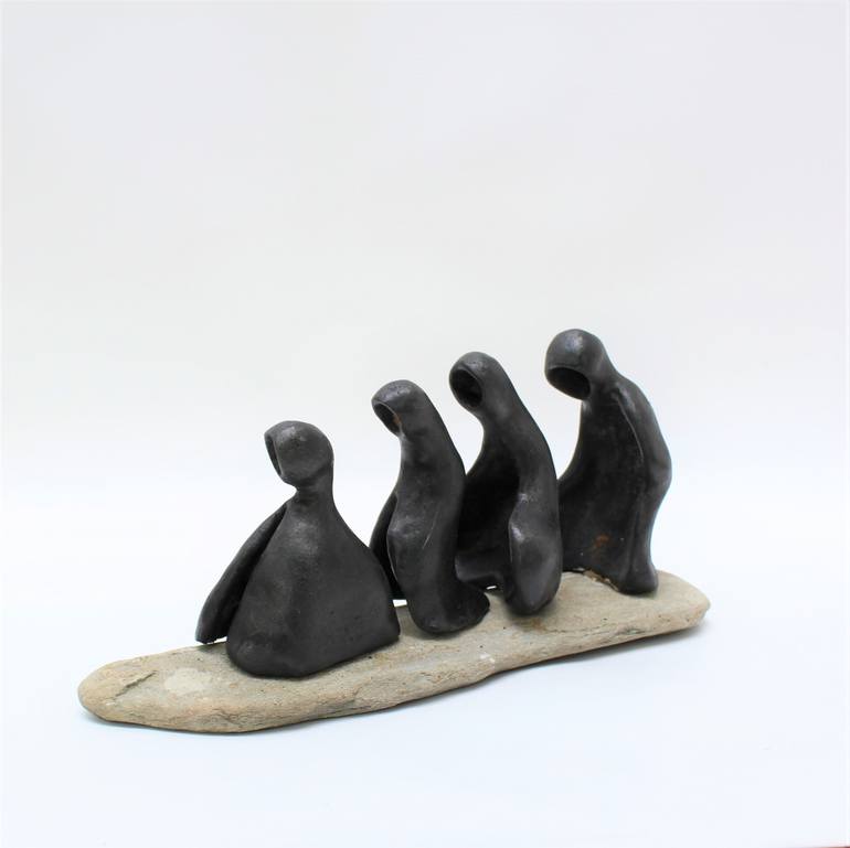 Original Figurative People Sculpture by Didier Fournier