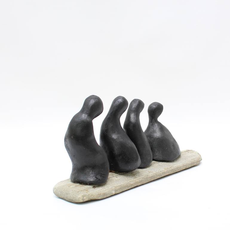 Original Figurative People Sculpture by Didier Fournier