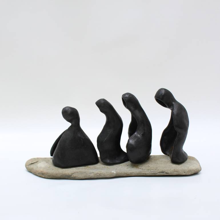 Original Figurative People Sculpture by Didier Fournier