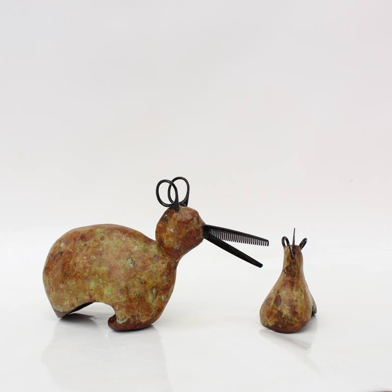 Original Figurative Animal Sculpture by Didier Fournier