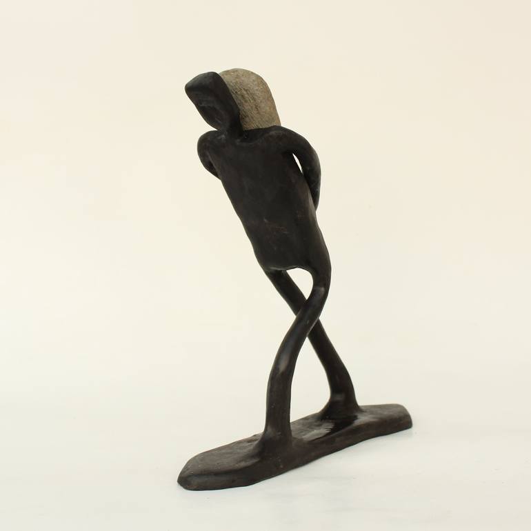 Original Figurative People Sculpture by Didier Fournier