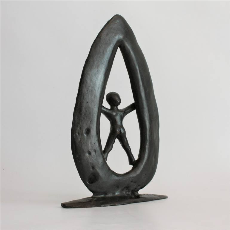 Original Figurative People Sculpture by Didier Fournier