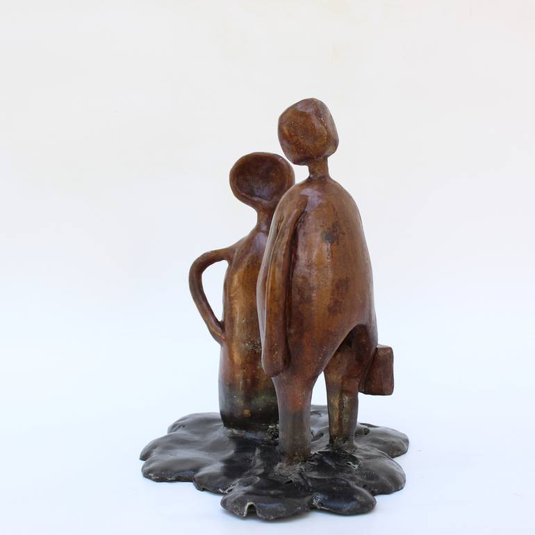 Original Figurative People Sculpture by Didier Fournier