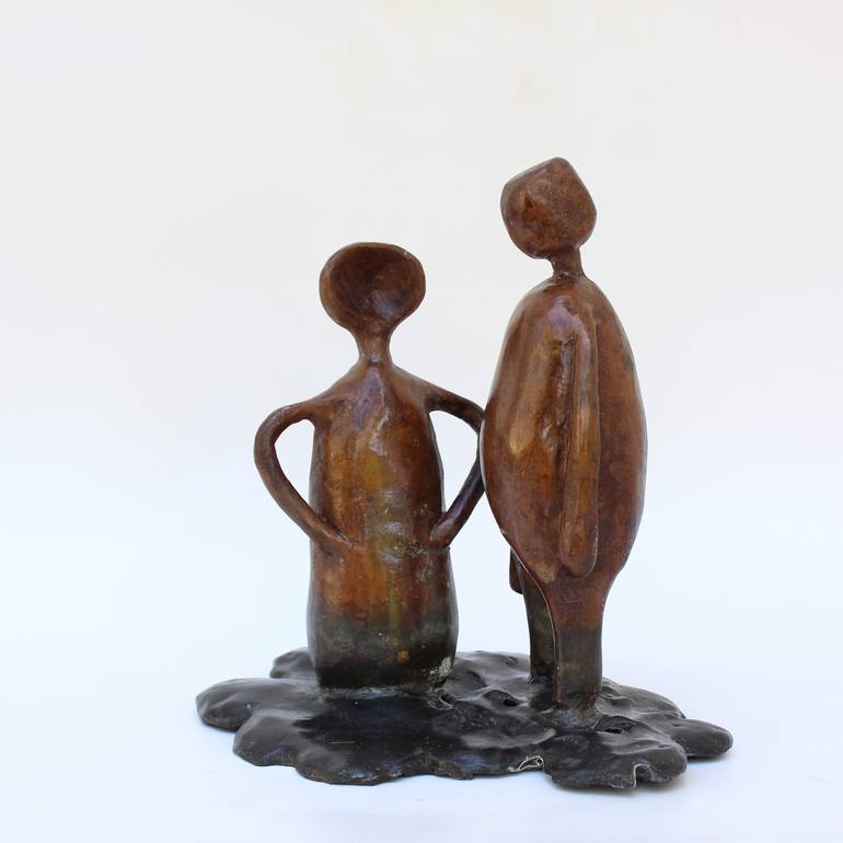 Original Figurative People Sculpture by Didier Fournier