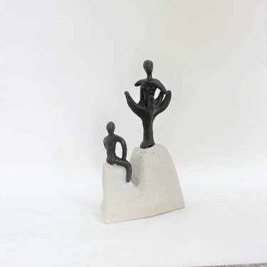 Original Figurative People Sculpture by Didier Fournier