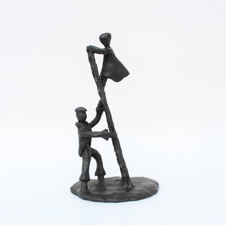Original Figurative People Sculpture by Didier Fournier