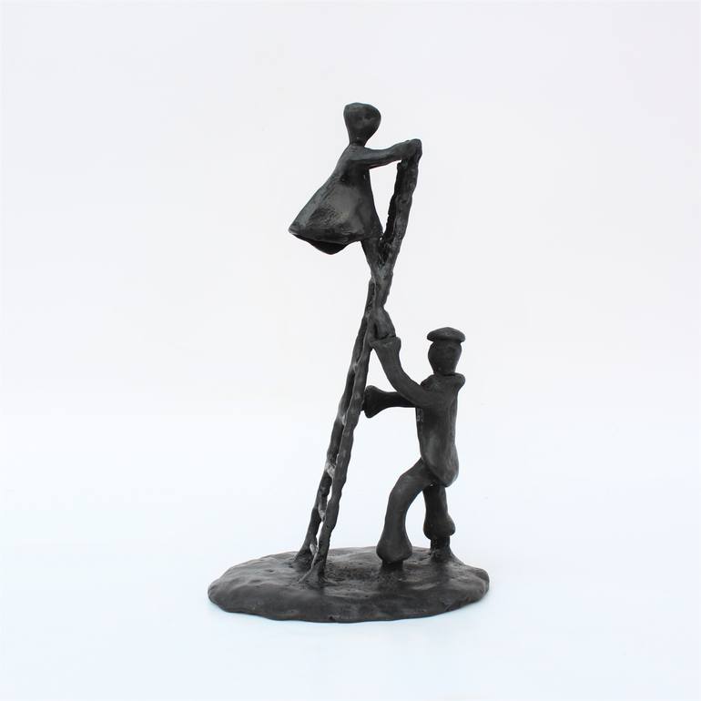 Original Figurative People Sculpture by Didier Fournier