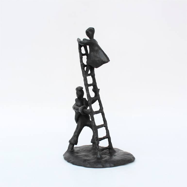 Original Figurative People Sculpture by Didier Fournier