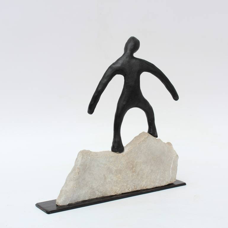 Original Figurative People Sculpture by Didier Fournier