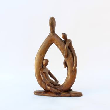 Original Figurative People Sculpture by Didier Fournier