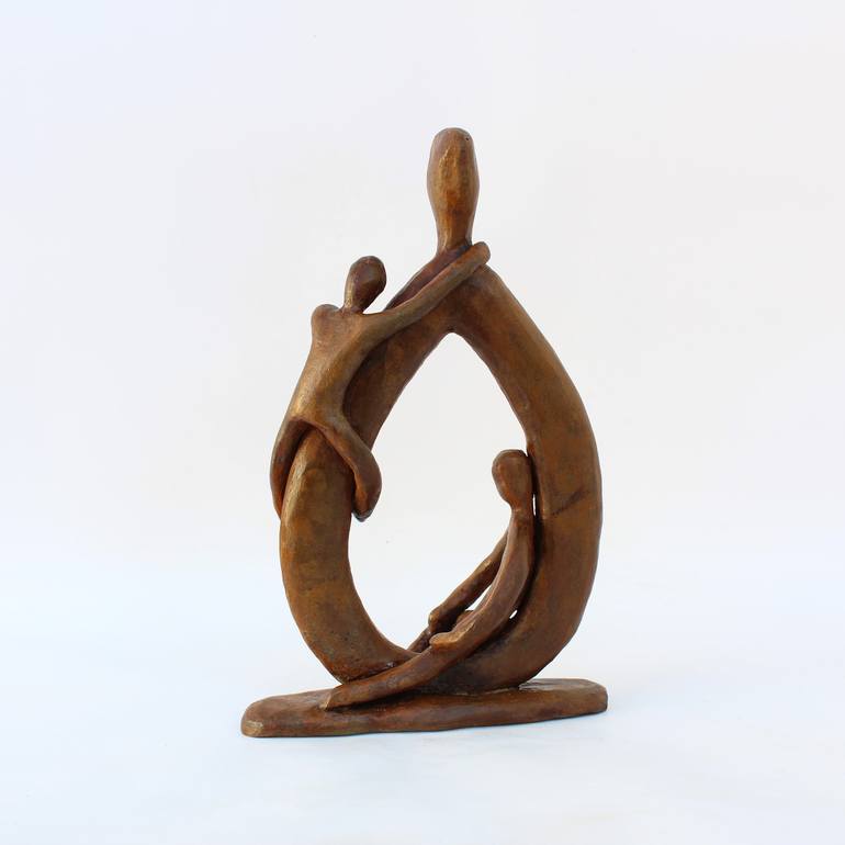 Original Figurative People Sculpture by Didier Fournier
