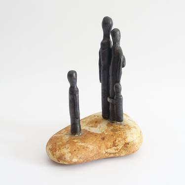 Original Conceptual Family Sculpture by Didier Fournier