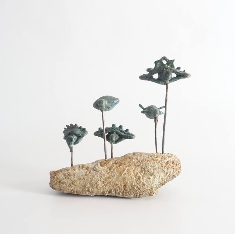 Original Figurative Floral Sculpture by Didier Fournier