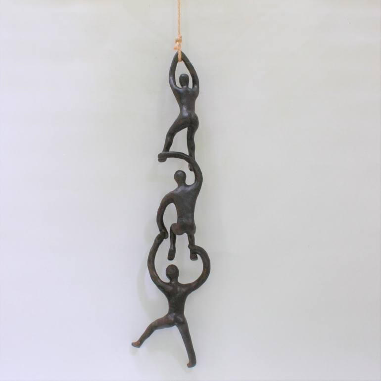 Original Figurative People Sculpture by Didier Fournier