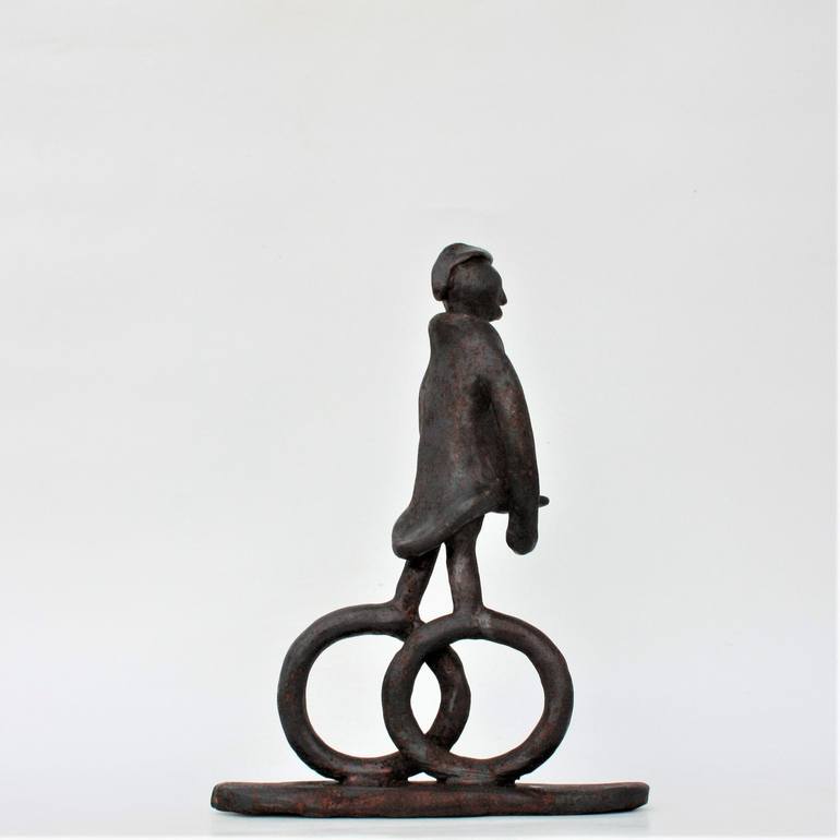 Original Figurative Bicycle Sculpture by Didier Fournier