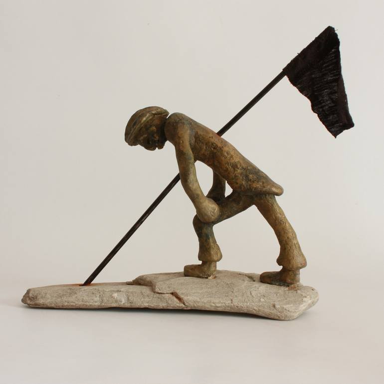 Original Figurative People Sculpture by Didier Fournier