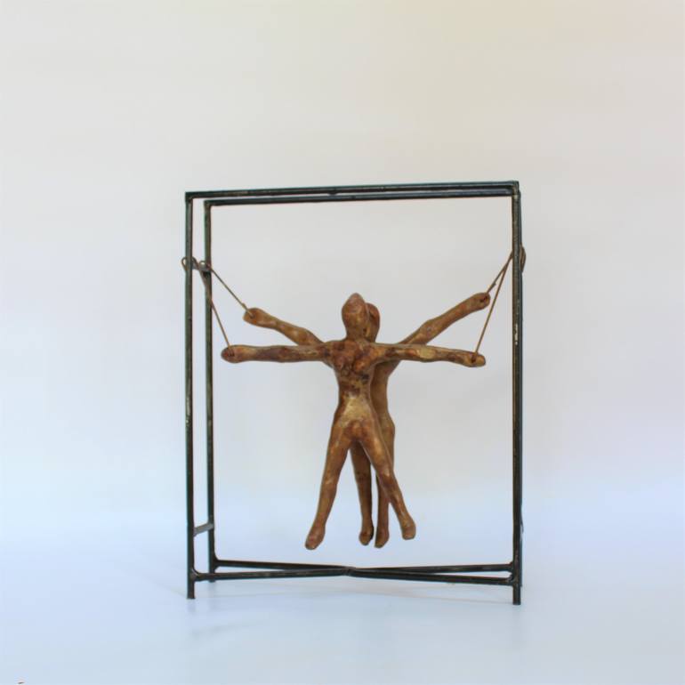 Original Figurative People Sculpture by Didier Fournier