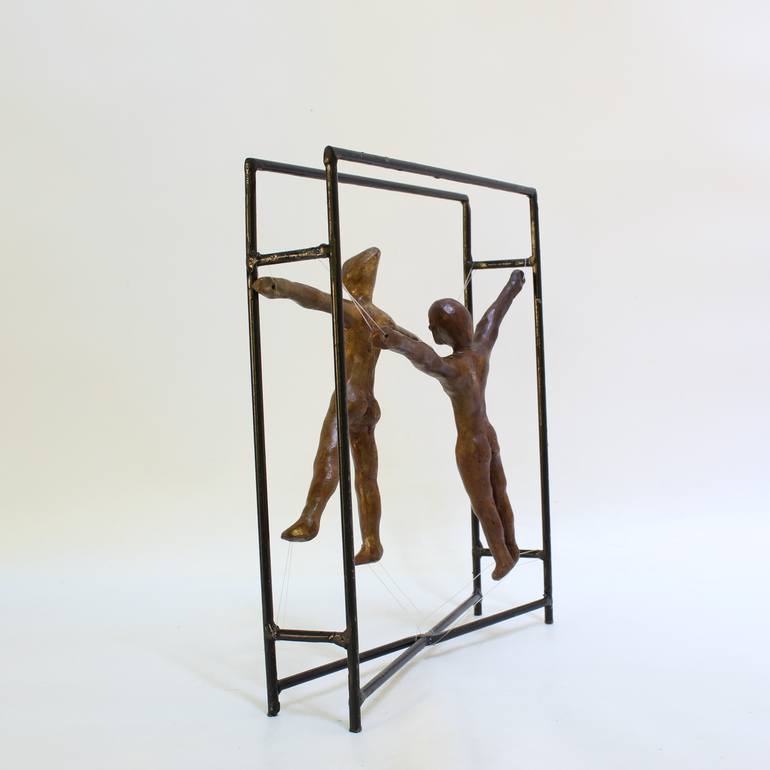 Original Figurative People Sculpture by Didier Fournier