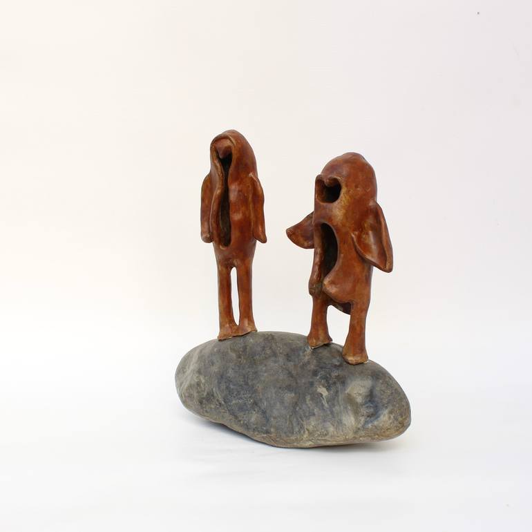 Original People Sculpture by Didier Fournier