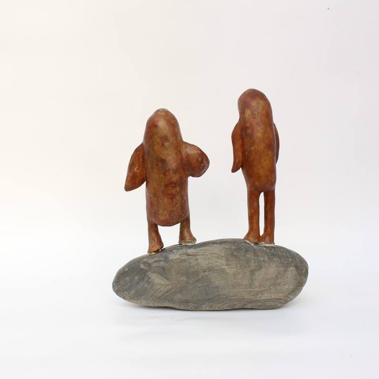 Original Figurative People Sculpture by Didier Fournier