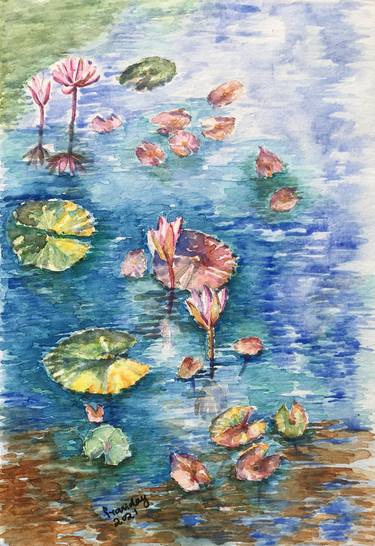 Print of Fine Art Water Paintings by Prasida Yerra