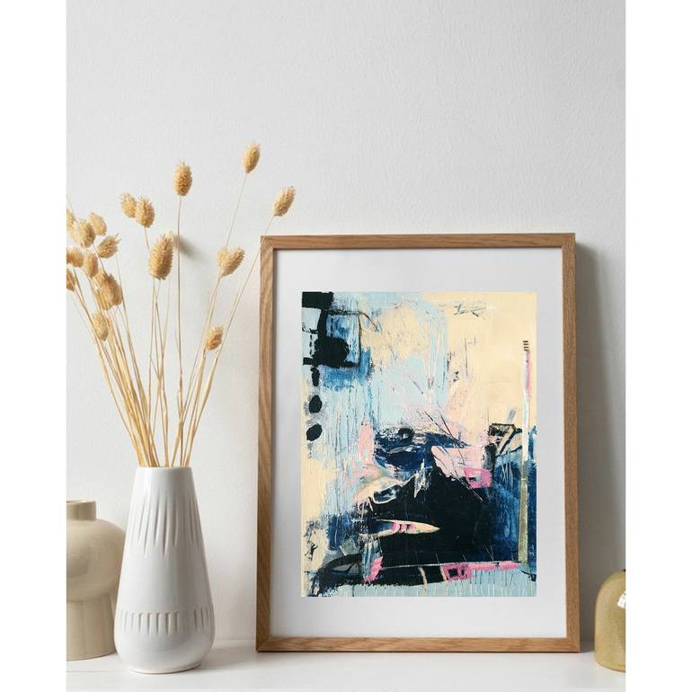 Original Abstract Expressionism Abstract Painting by Iulia Paun