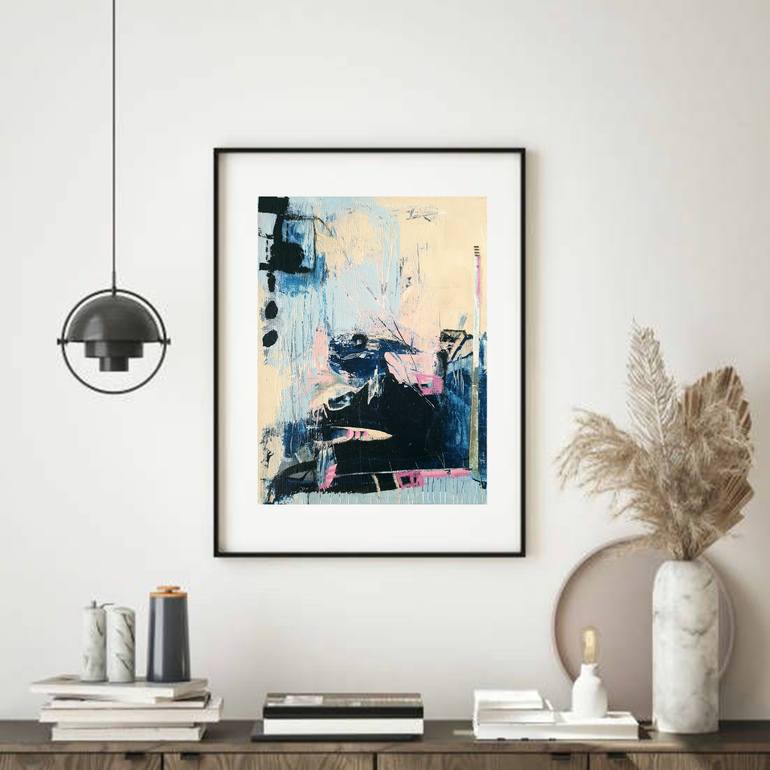 Original Abstract Expressionism Abstract Painting by Iulia Paun