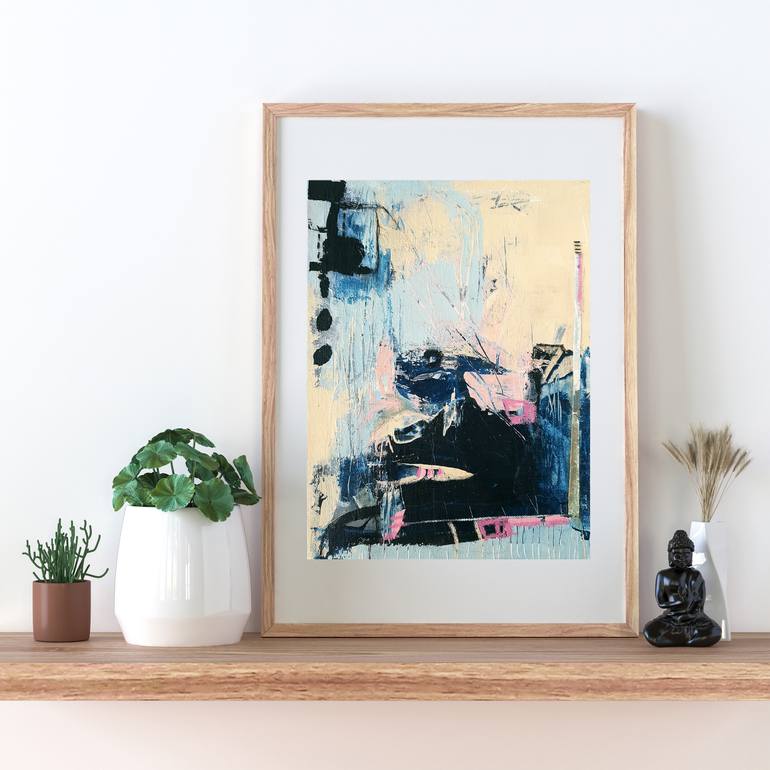 Original Abstract Expressionism Abstract Painting by Iulia Paun