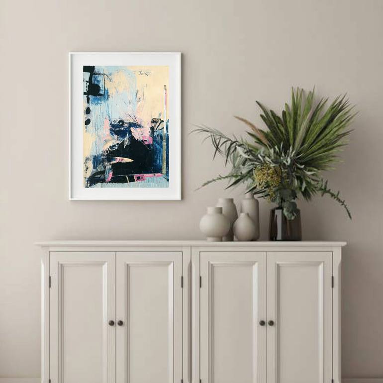 Original Abstract Expressionism Abstract Painting by Iulia Paun